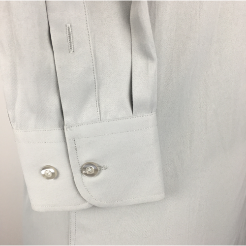 Light grey Casual Cotton Solid Shirt