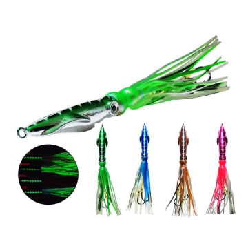 Metall Head Octopus Tintenfischrockköder für langsames Jigging und Trolling - 60 g bis 200 g Salzwasser Deepsea Fishing -Köder