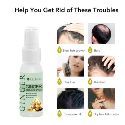 Hair Regrowth Serum Intensive Spray Anti Loss Treatment Ginger Serum Effectively Prevent Hair Loss And Treat Scalp TSLM1