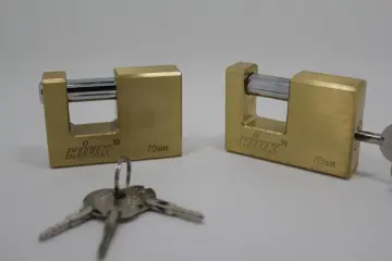 70mm Rectangle Brass Padlock Heavy Duty Padlock