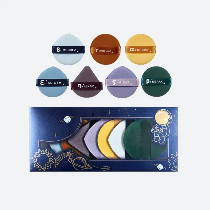 Seven Stars Dipper Soft Non-Powder Double-Sided Air Cushion Powder Puff Set - Cosmetic Puffs