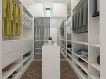 Wooden sliding door bedroom furniture walk in wardrobe