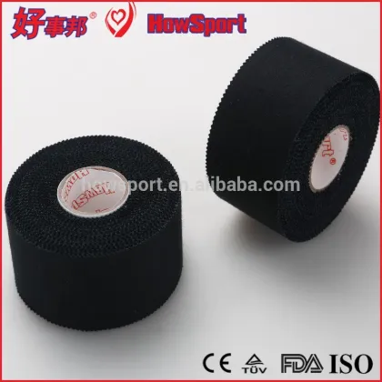 Medical Sports Knee And Ankle Support Athletic Strapping Porous Cotton Rigid Athletic Tape