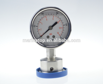 High Quality Oil Filled All Stainless Steel Sanitary Pressure Gauge