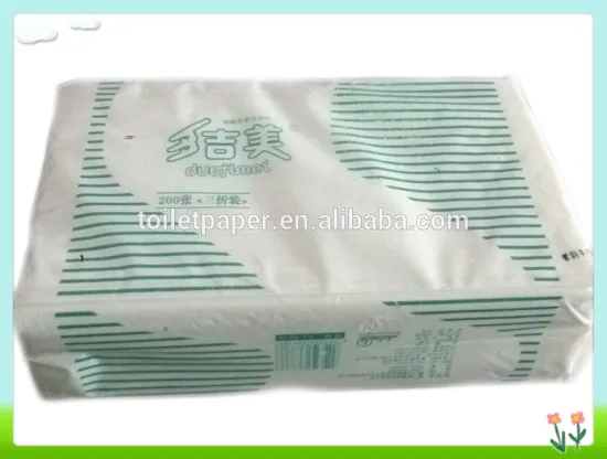 Soft Pack Tissue 100% Virgin Wood Pulp 5 star hotel napkin