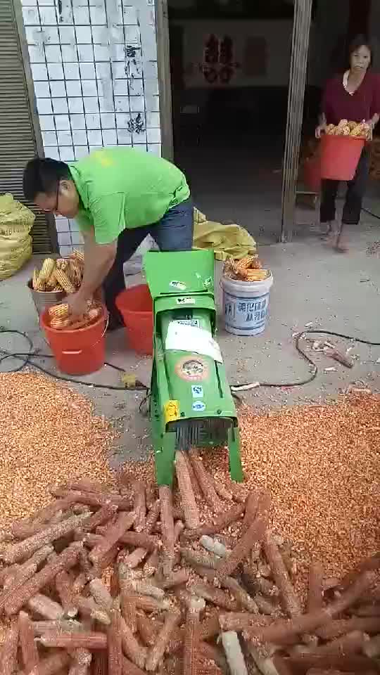 Low Cost Maize Peeler And Thresher Machine