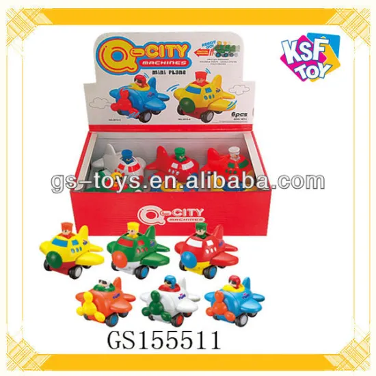 12PCS Plastic Friction Car Toy For Kids Cartoon Car Toy