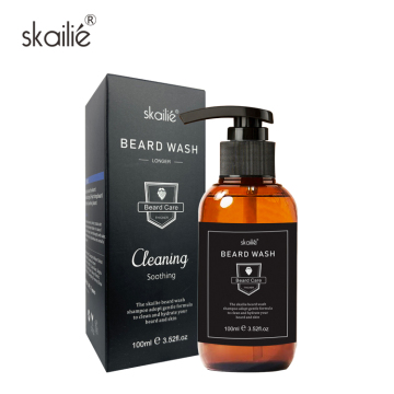 Private Label Men's Organic Mild Wash Sulfate-Free Beard Shampoo