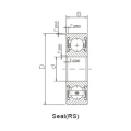 Cuscinetti a sfera di scanalatura profonda-SS6008