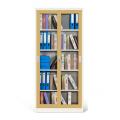 Lockable Glass Door Storage Bookcase Office Cabinets