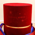 Wholesale Velvet Round Ring Box with Ribbon