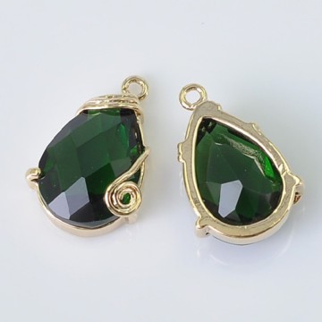 Pendant, Fashion Jewellery Crystal Gold Pendant, Pendant Jewelry Findings Brass P9136