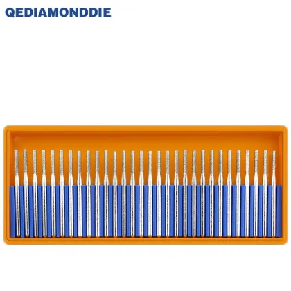 30Pcs Mini Drill Dremel Accessories Electroplated Diamond Grinding Heads