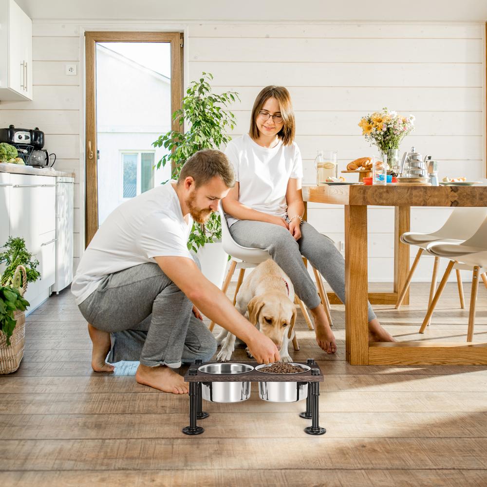 Dog Food Feeder Stainless Steel Bowl