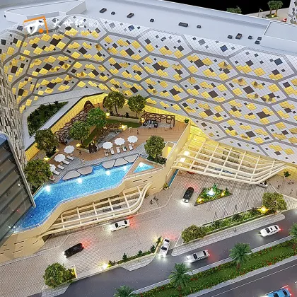 Office building model architectural scale models