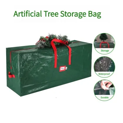 Waterproof Christmas Tree Storage Bag: Durable 7.5ft Tree Oxford Duffle for Safe Holiday Storage