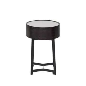 Tall bedside table with Drawers Thin tripod Nightstand