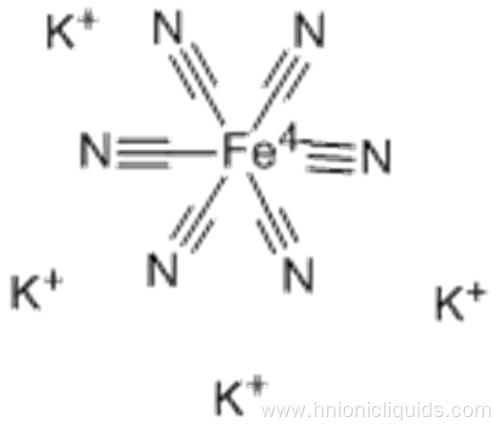 Tetrapotassium hexacyanoferrate trihydrate CAS 13943-58-3