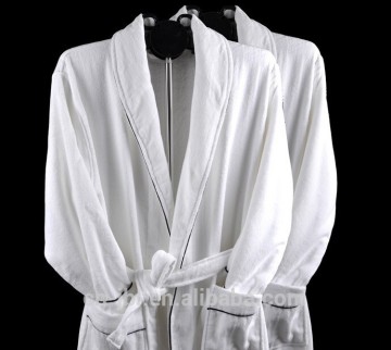 Best selling comfortable white hotel cotton bathrobe for hotels