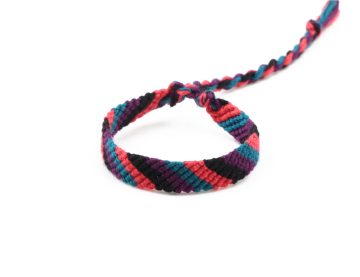cheap cotton thread woven friendship braided rope bracelets
