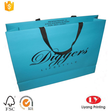 Paper Shopping Bag with Ribbon Handle