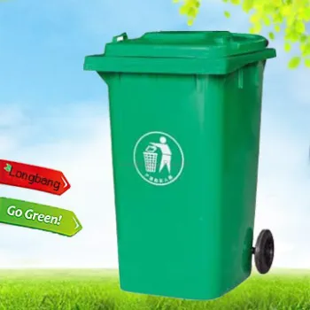 Outdoor plastic garbage bin