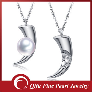 New Design Fine Jewelry 925 Sterling Silver Pearl Pendant Fittings