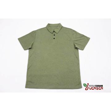 Men's Melange Slub Jersey Short Sleeve Polo