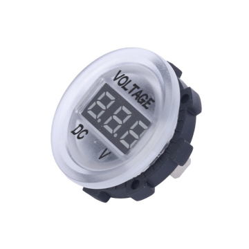 Welfnobl Direct Direct Direct Dig Digital DC Voltímetro Implaz de agua Ronda Bajo Voltaje DC 12V 24V