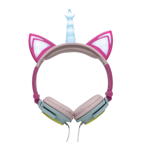 Fancy LED Light Cat Ear Shaped Headphones