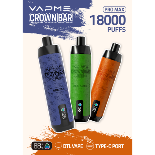 Original Crown Bar Vapme 18000 Puffs Whoslesale Vape