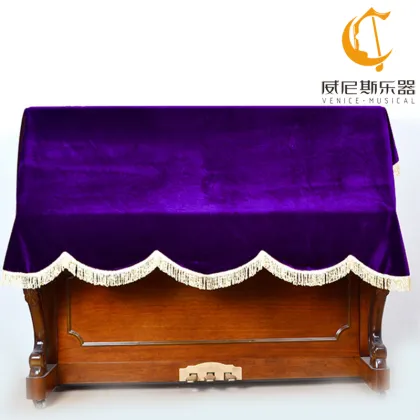 medium upright piano cover pleuche piano cover with macrame