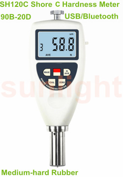 Digital Shore C Durometer, Medium-hard Rubber Hardness Tester SH120C