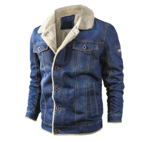 Nouvelle veste en jean d'hiver Plus Velvet Fashion