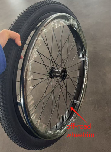 Off-road wheelchair Wheel rim