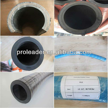 High quality and competitive price concrete pump special rubber end hose