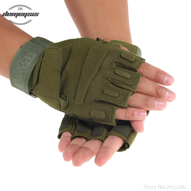 Military Gloves fingerless Gloves Army Military Airsoft Shooting Paintball Shooting Half Finger Gloves Assault Tactical gloves