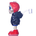 7,9 pollici, vetro hippies, tubo di vetro argilloso polimerico colorato, bagliore nel scuro, simpatico Skeleton Man, bong di vetro borosilicato, giardino di vetro