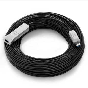 สายเคเบิลออปติคัล USB 50 เมตรสำหรับการโต้ตอบการตรวจจับการเคลื่อนไหวของคอมพิวเตอร์และส่วนขยายภายนอก