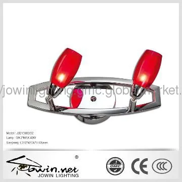 Red Bedside Glass Wall Light