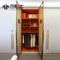 Puxador de gabinete de alumínio em tom de latão