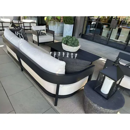 Modern Aesthetics Luxurious Garden Sofa Set with Cushioned Seating