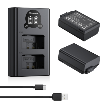 EN-EL25 EN-EL25A充電式リチウムバッテリースマートLCDデュアルチャージャーキット