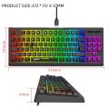 Kabellose Gaming -Membran -Tastatur mit Hintergrundbeleuchtung