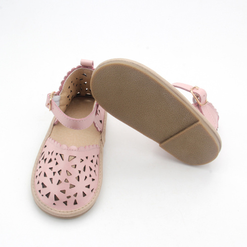 Sandalias de cuero rosa para niños Sweet Girls