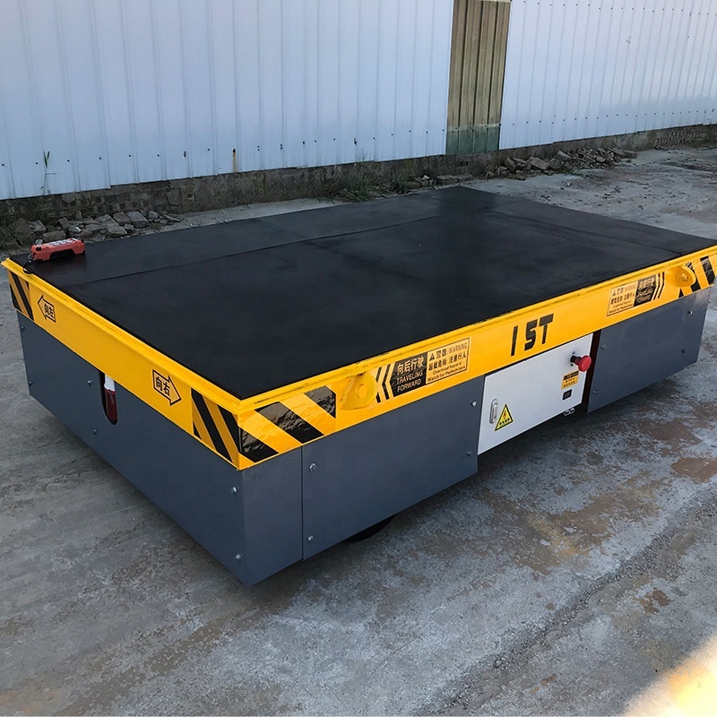 Wireless Remote Control Trackless Electric Motorized AGV Transfer Cart for Material Handling