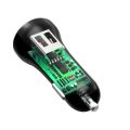 24W 4.8A Dual USB Cargador de coche encendedor de cigarrillos