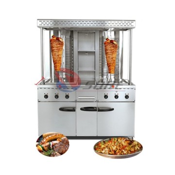 Commercial Gas Electric Freestanding Kebab Furnace with Cabinet