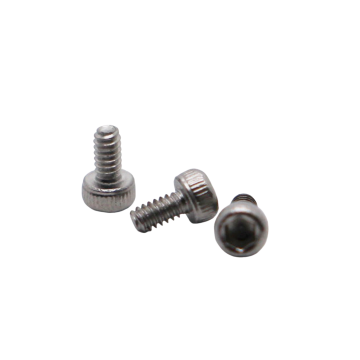 DIN912 M1.6*3 SUS 304 หัวสกรูซ็อกเก็ตหกเหลี่ยมหัวทรงกระบอกล้างสีขาว M1.6 (มีสัน)