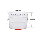 Tinplate Paint Metal Bucket With Plastic Spout Cap